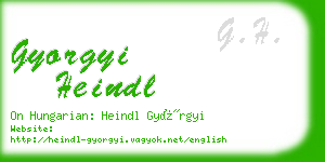 gyorgyi heindl business card